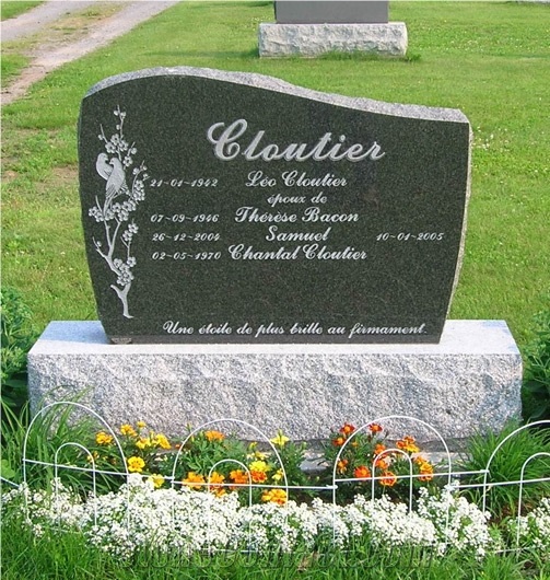 Hand Made Black Tombstone, Shanxi Black Granite Headstone
