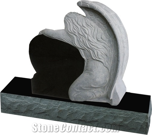High Quality Gravestone in China Hebei Black Granite
