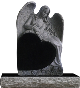 High Quality Gravestone in China Hebei Black Granite