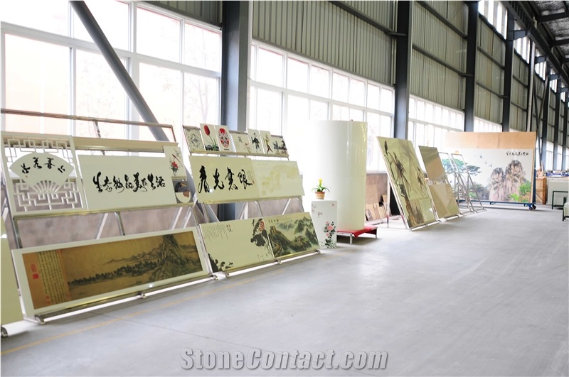 Art Work Paintings Nano Crystallized Glass Stone Walling Decoration Customized Design Large Slab