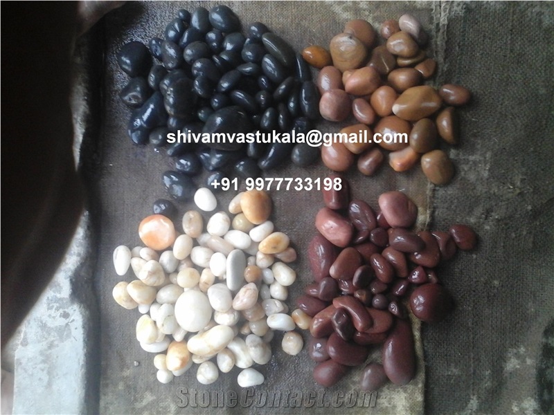 Pebble and Cobble Stone in River Stone