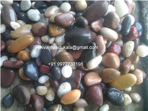 Pebble and Cobble Stone in River Stone
