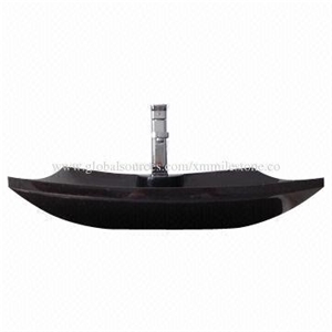 Mongolia Black Granite Bathroom Sink with Faucet Hole