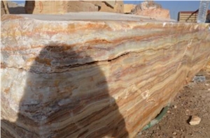 Multi Color Onyx Block, Wooden Onyx Block