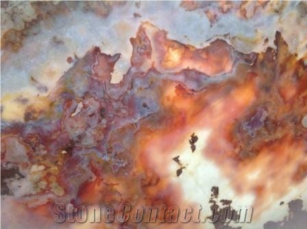 Multi Color Onyx Block, Wooden Onyx Block