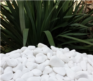 Santorini White Premium Marble Pebbles