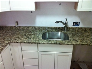 St. Cecilia Classic Granite Countertop, Giallo Santa Cecilia Yellow Granite Countertops