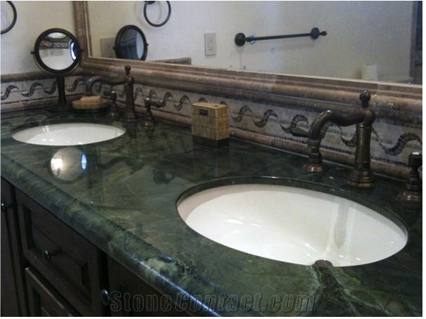 Tourmaline Green Quartzite Vanity Top