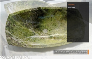 Irish Green Marble Solid Sink