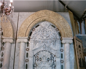 3 Dimentional Engraving, White Marble Engravings