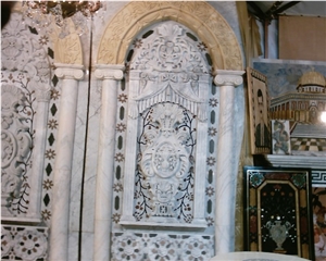 3 Dimentional Engraving, White Marble Engravings