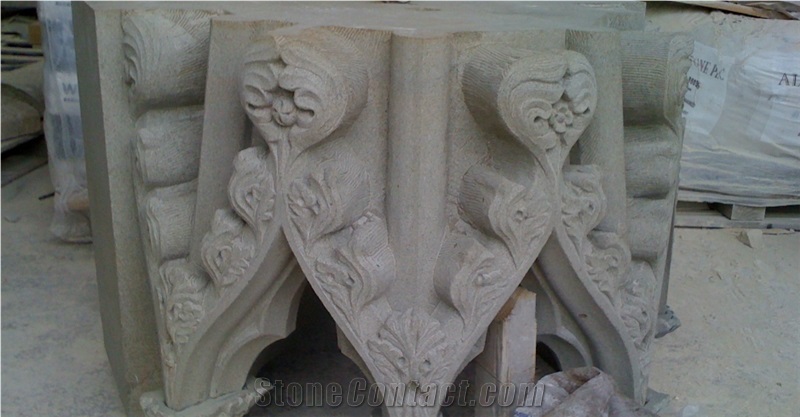 Stone Carving Ornaments, Stoke Ground Base Bed Bath Stone Beige Limestone Building & Walling