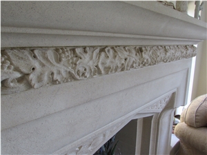 Westwood Bath Stone Carved Fireplace, Westwood Bath Stone Limestone Fireplaces