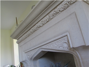 Westwood Bath Stone Carved Fireplace, Westwood Bath Stone Limestone Fireplaces