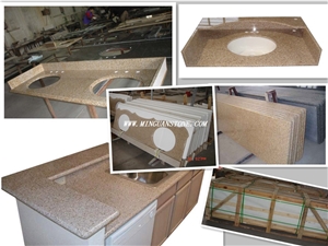 G682 Yellow Granite Kitchen Countertops