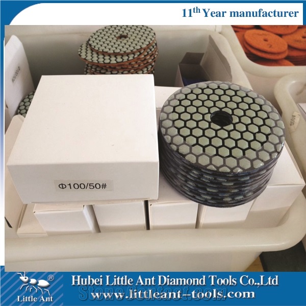 100mm/4" Diamond Dry Polishing Pad for Stones