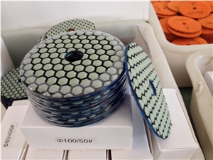 100mm/4" Diamond Polishing Pad for Marble Dry Use