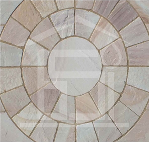 Rippon Buff Sandstone Tumbled Circle
