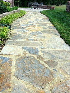 Slate Walkway Flagstone Pavement, Garden Steps