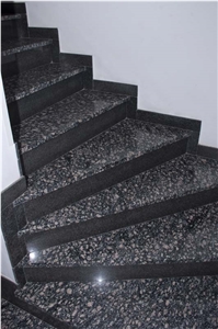 Coffee Pearl Granite Stairs