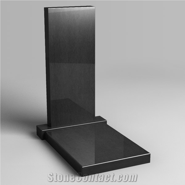 Black Gabbro, Karelia Black Granite Tombstones