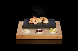 Lava Stone Cooking, Sizzling Starter Set, Steak Stones, Basaltina Lava Rock Bbq Cooking Stone