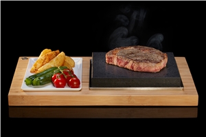Stone Grill, Steak Stones and Basalt Stone Cooking, Sizzling Steak Plate Set, Steak Stones