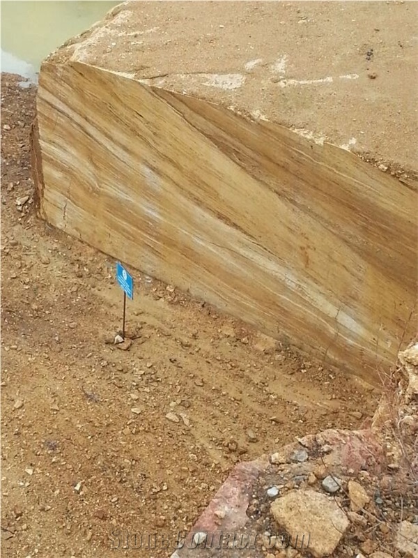 Travertine Block Golden Yellow Giallo Amarillo