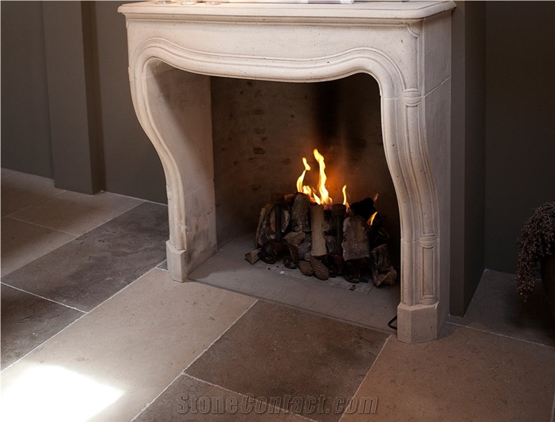 Dalles De Bourgogne Vieux De Manoir Floor Tiles, Bourgogne Grey Limestone Slabs & Tiles