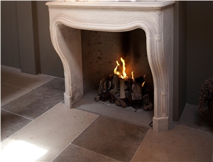 Dalles De Bourgogne Vieux De Manoir Floor Tiles, Bourgogne Grey Limestone Slabs & Tiles