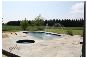 Beige Limestone, Pool Pavement, Pool Design,Swimming Pool Coping