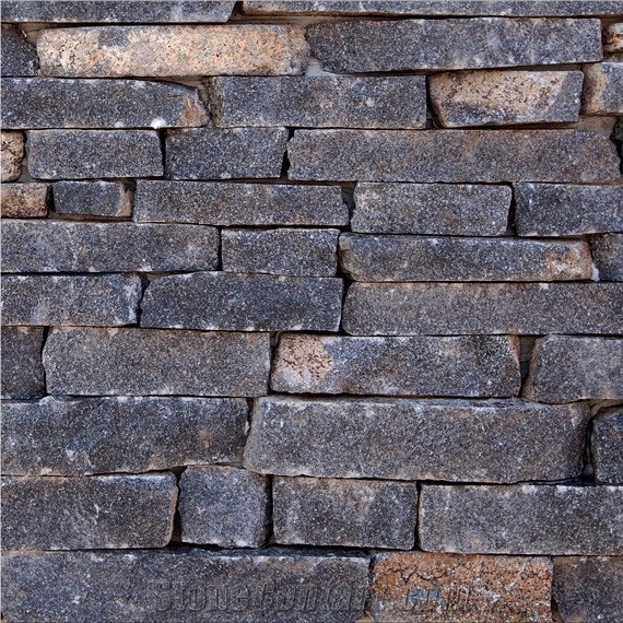 Grey Andesite Stone Cladding, China Grey Andesite Cultured Stone,Ledge