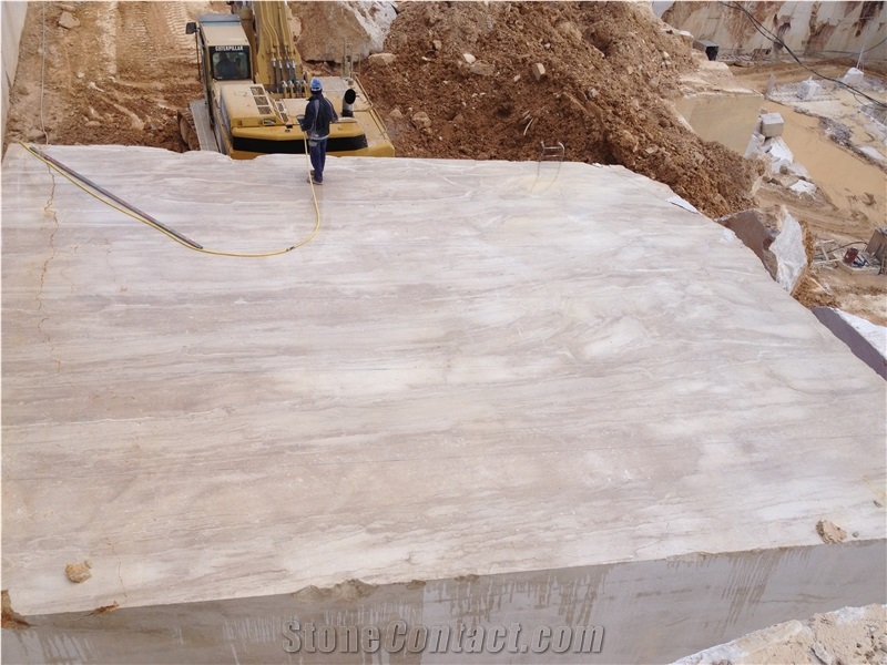 Beige Daino Marble Block, Italy Beige Marble