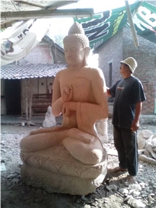 Budha, Stones Grey Basalt Sculpture & Statue