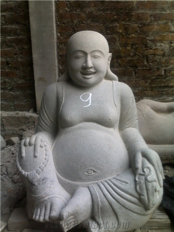 Budha, Stones Grey Basalt Sculpture & Statue