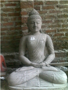 Budha, Stones Grey Basalt Sculpture & Statue