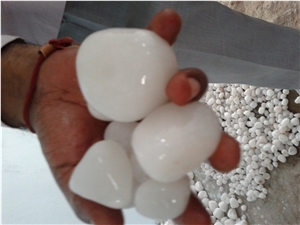 White Quartz Pebbles, Quartz Pebbles