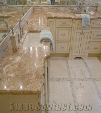Spring Sun Marble Kitchen Countertop
