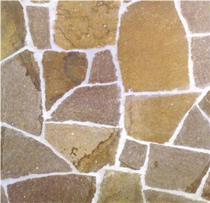 Porfido Rosso Ceola Irregular Flagstone Walkway Pavers, Red Granite Flagstone Walkway