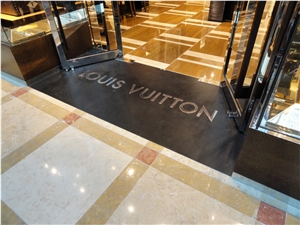 Water Jet Cutting Inlay Stone Into Stone, Metal Into Stone, Stone Into Terrazzo