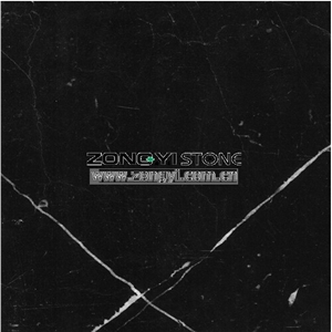 China Marquina Marble Slabs & Tiles, China Black Marble