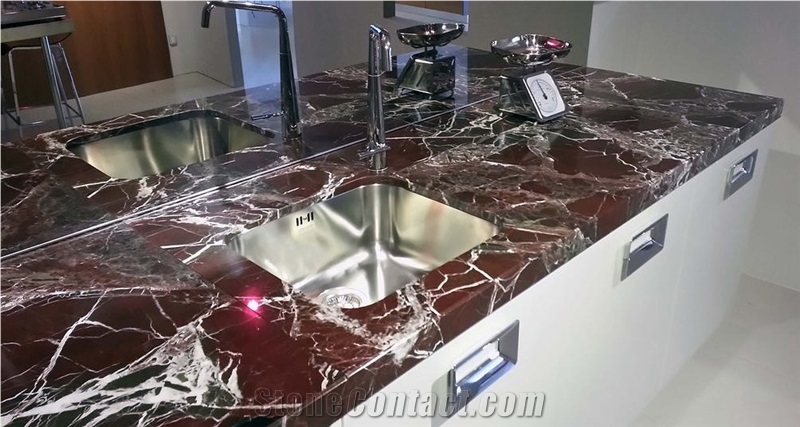 Rosso Levanto Marble Countertop