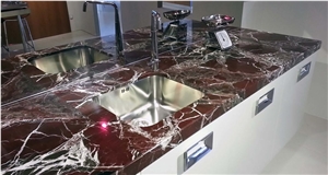 Rosso Levanto Marble Countertop