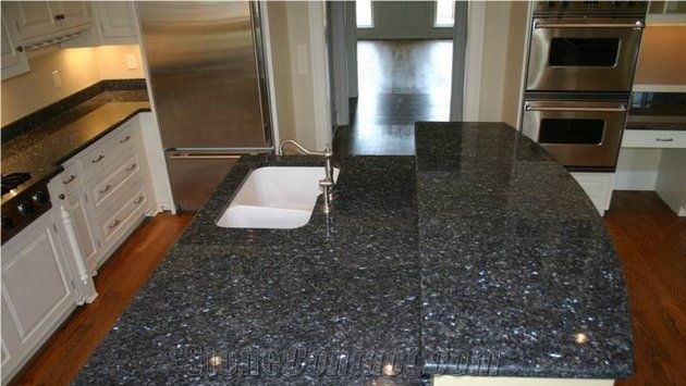 Blue Pearl-Scale Polished Slab Giga