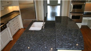 Blue Pearl-Scale Polished Slab Giga