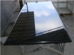 Manufacturers Cheap Black Granite Polished Slab,China Absolute Black Granite
