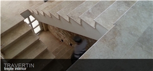 Travertine Carpinis Interior Stairs