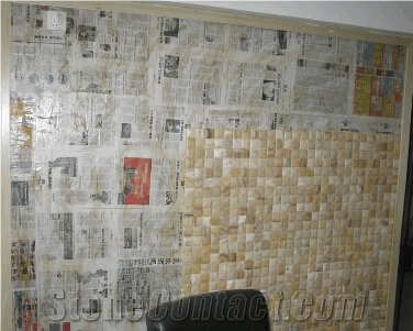 Onyx Masaic-Big Bread 020, China Honey Onyx Mosaic Walling