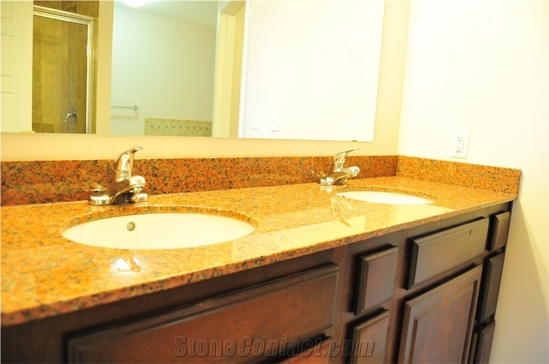 Vermelho Brasilia Granite Vanity Top