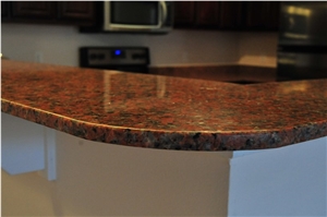 Vermelho Coral Granite Countertop